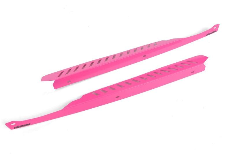 Perrin 08-14 Subaru WRX/STI Fender Shroud Set - Hyper Pink - Torque Motorsport