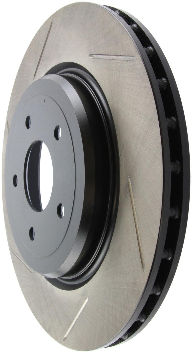 StopTech Power Slot 06-10 Chevrolet Corvette Rear Right Slotted Rotor - Torque Motorsport