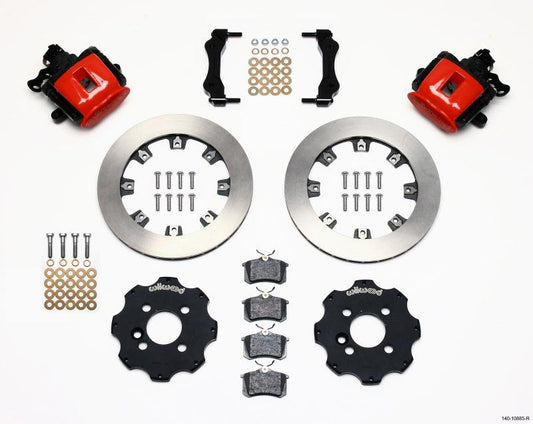 Wilwood Combination Parking Brake Rear Kit 11.75in Red Mini Cooper (Requires 17in Wheels) - Torque Motorsport