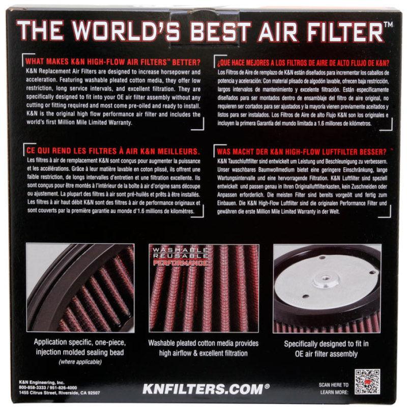 K&N 2014 Indian Chief Classic 111 CI Replacement Drop In Air Filter - Torque Motorsport