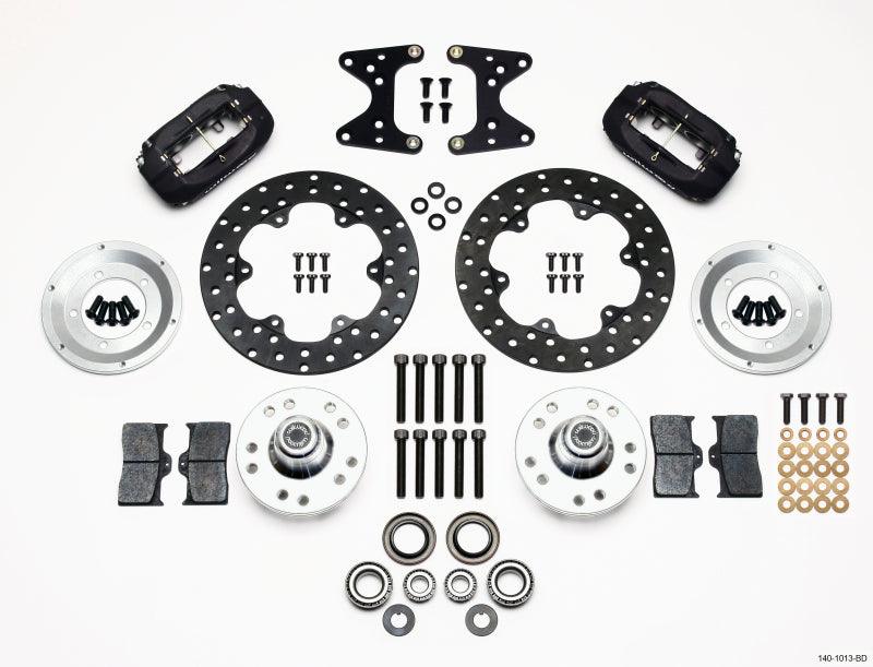 Wilwood Forged Dynalite Front Drag Kit Drilled Rotor 71-80 Pinto/Mustang II Disc & Drum - Torque Motorsport