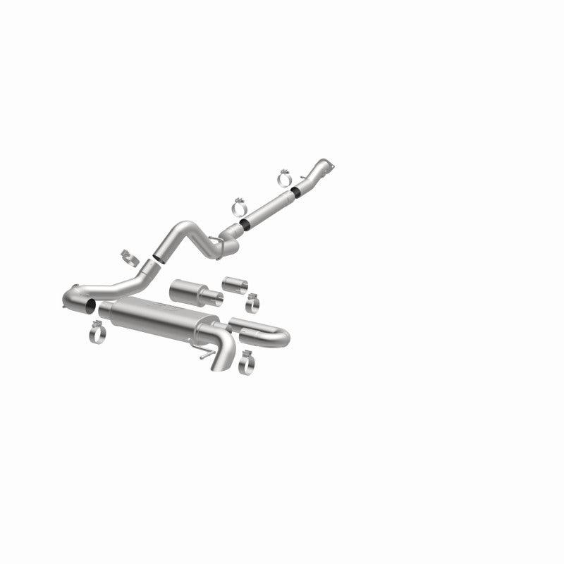 MagnaFlow 2021 Ford Bronco Overland Series Cat-Back Exhaust w/ Single Straight Driver Exit- No Tip - Torque Motorsport