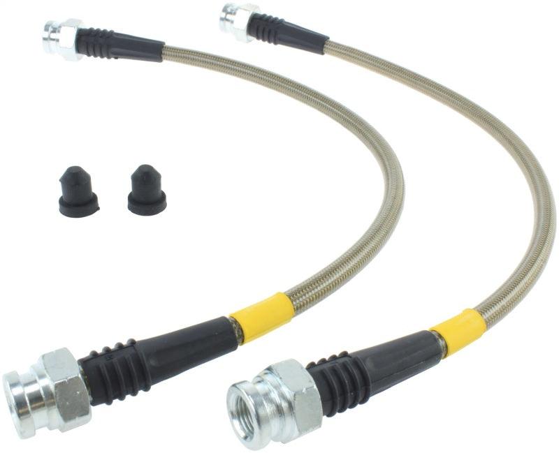 StopTech 07-08 Honda Fit Stainless Steel Rear Brake Lines - Torque Motorsport