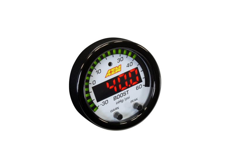 AEM X-Series Boost Pressure -30inHg 60psi Gauge Kit - Torque Motorsport