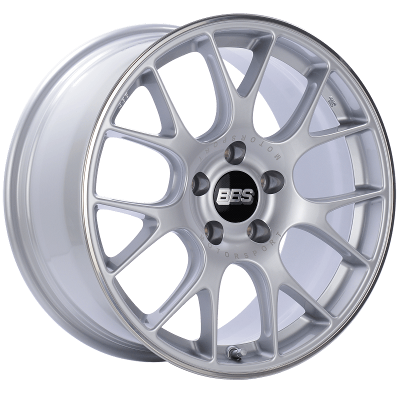 BBS CH-R 18x8.5 5x112 ET38 Brilliant Silver Polished Rim Protector Wheel -82mm PFS/Clip Required - Torque Motorsport