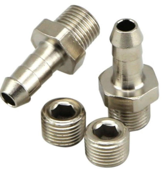 Turbosmart 1/8in NPT 6mm Hose Tail Fittings and Blanks - Torque Motorsport