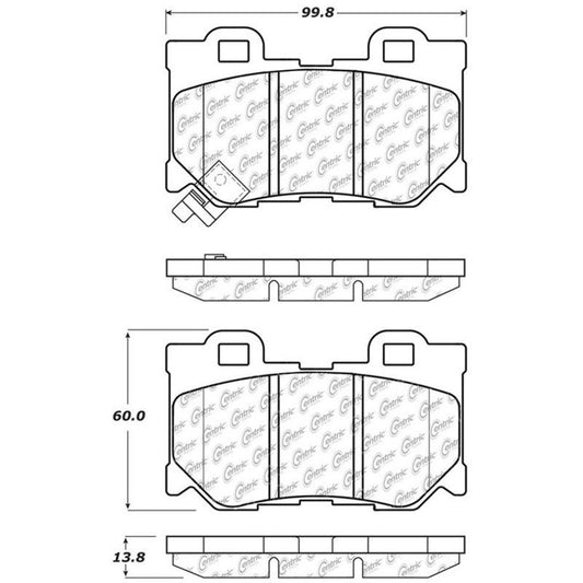 StopTech Street Touring 08-09 Infiniti FX50/G37 Rear Brake Pads - Torque Motorsport