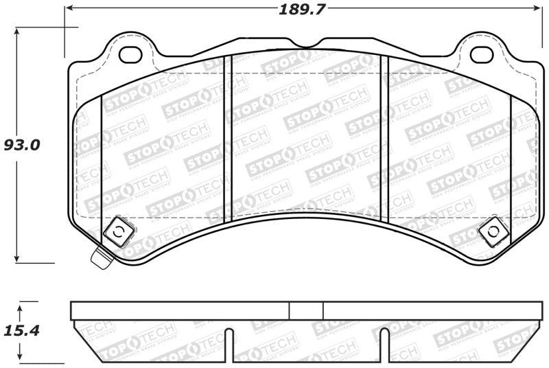 StopTech Performance 09-15 Cadillac CTS Front Brake Pads - Torque Motorsport