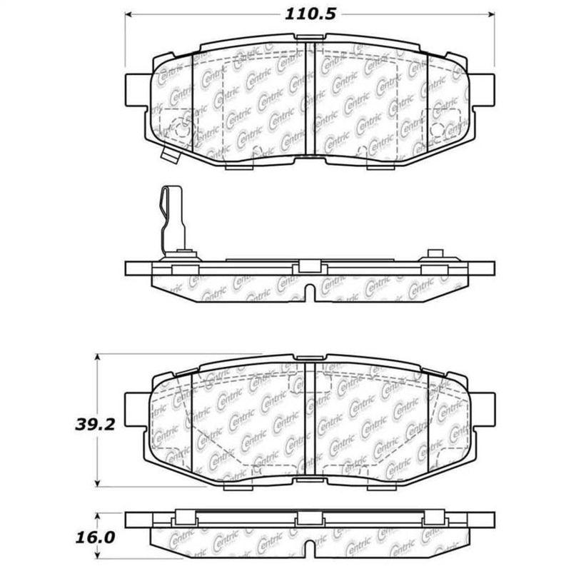 StopTech Street Touring 06-10 Subaru Legacy Sedan/Outback/13 BRZ Rear Brake Pads - Torque Motorsport