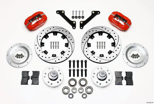 Wilwood Forged Dynalite Front Kit 12.19in Drilled Red 70-78 Camaro - Torque Motorsport