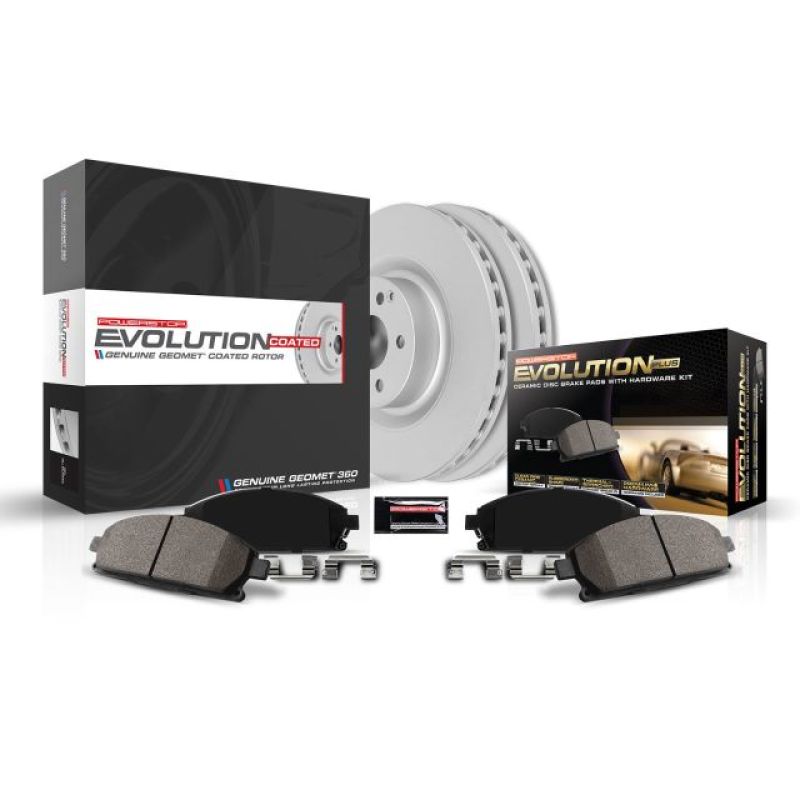 Power Stop 03-12 Infiniti FX35 Rear Z17 Evolution Geomet Coated Brake Kit