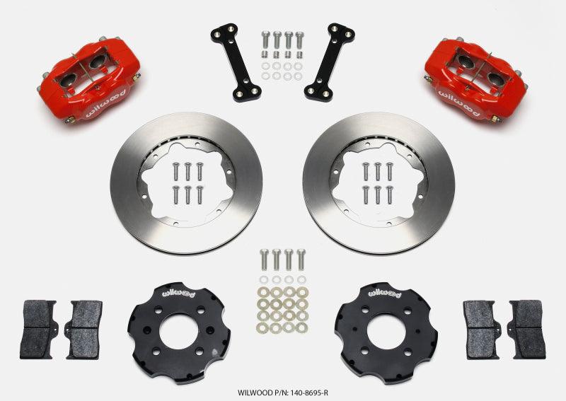 Wilwood Forged Dynalite Front Hat Kit 11.00in Red Integra/Civic w/Fac.240mm Rtr - Torque Motorsport