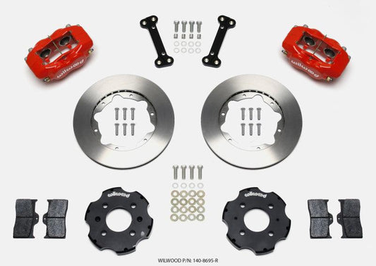 Wilwood Forged Dynalite Front Hat Kit 11.00in Red Integra/Civic w/Fac.240mm Rtr - Torque Motorsport