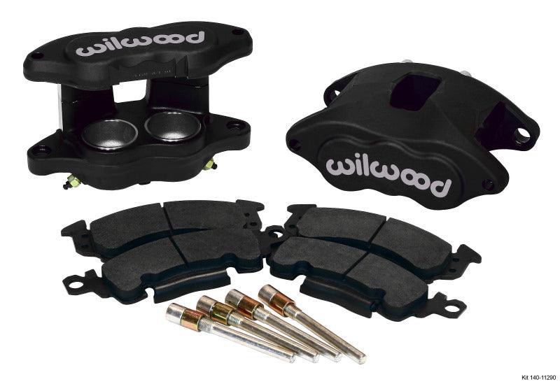 Wilwood D52 Front Caliper Kit - Black Ano 2.00 / 2.00in Piston 1.28in Rotor - Torque Motorsport