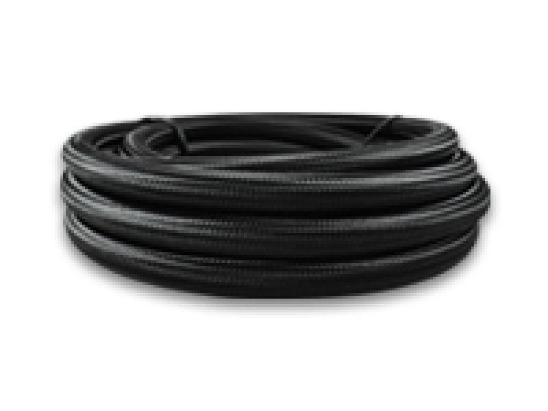 Vibrant -6 AN Black Nylon Braided Flex Hose (2 foot roll) - Torque Motorsport