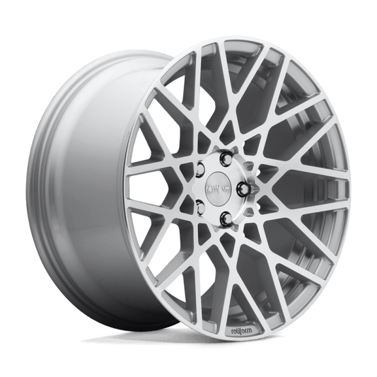 Rotiform R110 BLQ Wheel 18x8.5 5x112 45 Offset - Gloss Silver Machined - Torque Motorsport