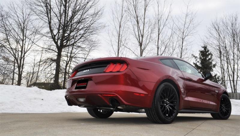 Corsa 2015 Ford Mustang GT Fastback 5.0 3in Xtreme Cat Back Exhaust w/ Dual Black 4.5in Tips - Torque Motorsport