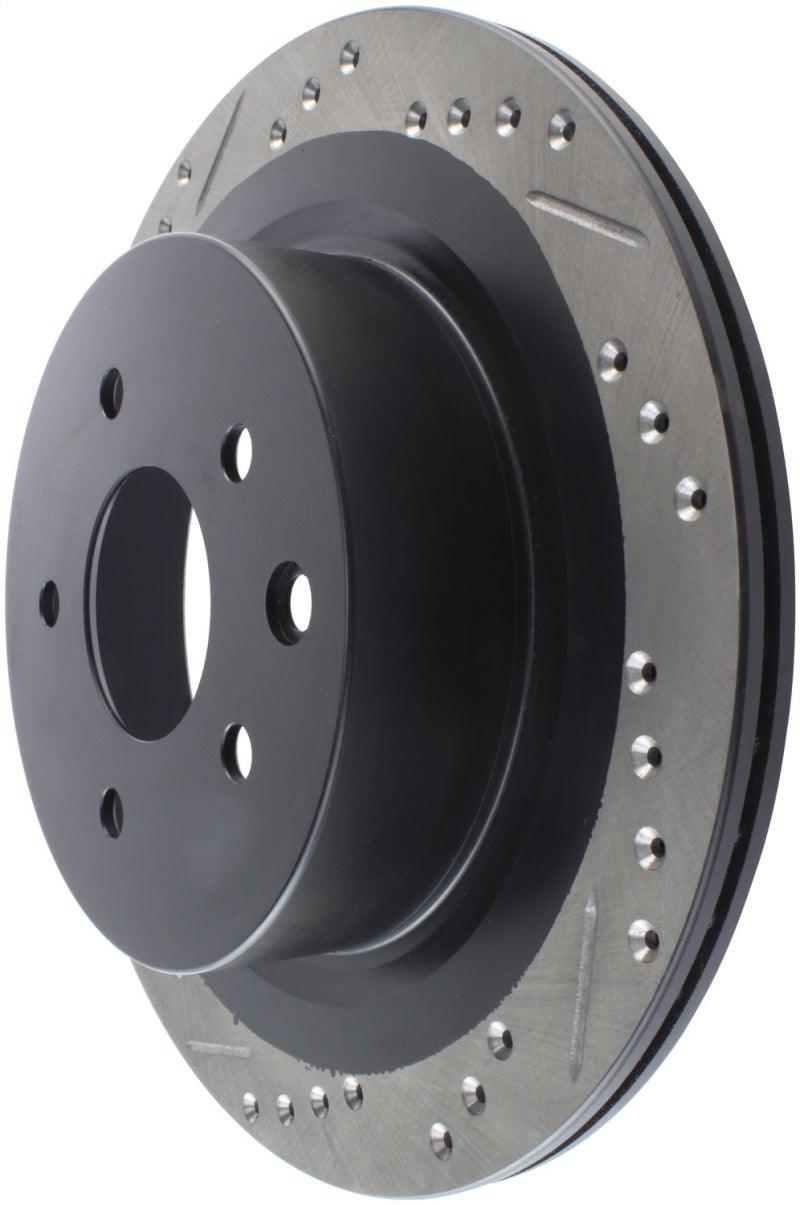 StopTech 06-07 350Z / 05-07 G35 / 06-07 G35X SportStop Slotted & Drilled Rear Right Rotor - Torque Motorsport