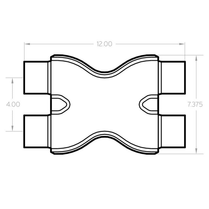 MagnaFlow Smooth Trans X 2.25/2.25 X 12 SS - Torque Motorsport