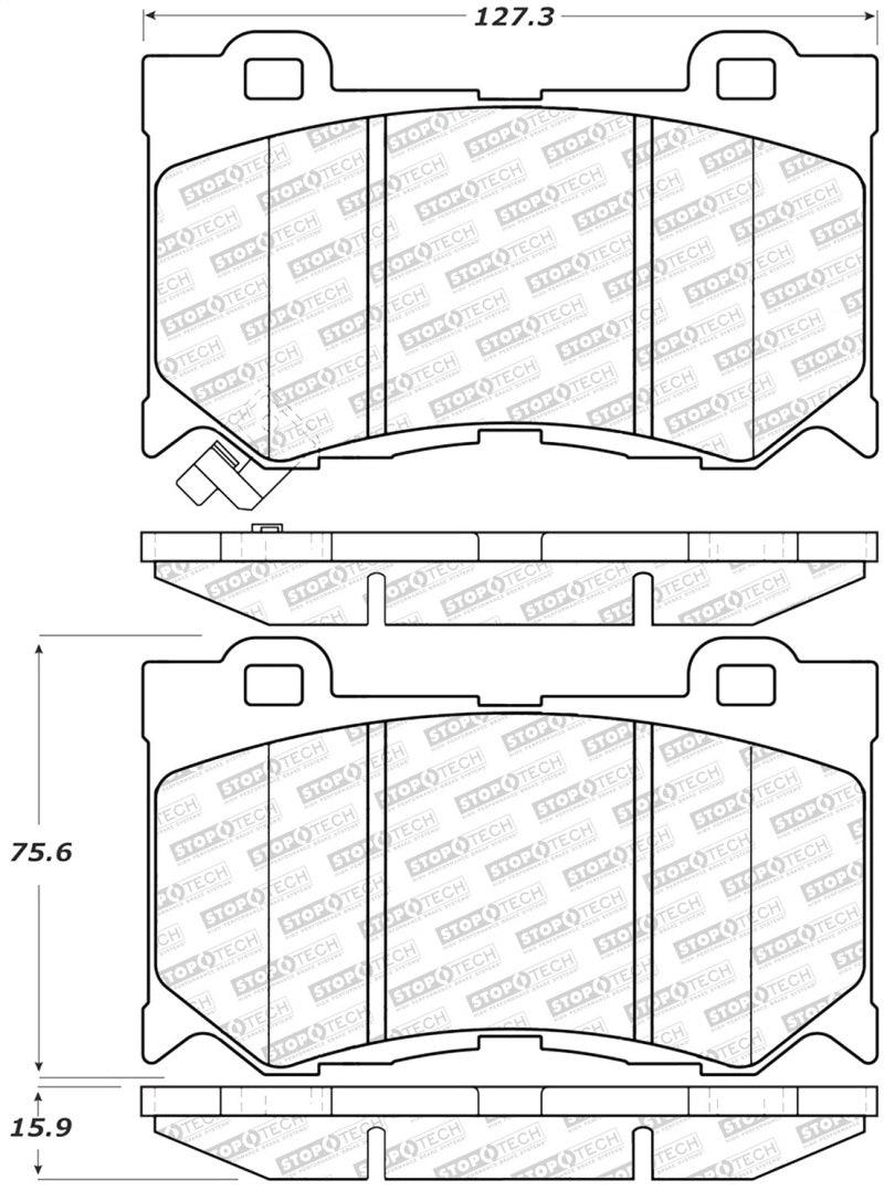 StopTech Street Select Brake Pads - Front - Torque Motorsport