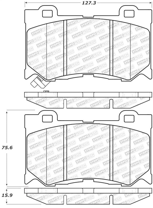 StopTech Street Select Brake Pads - Front - Torque Motorsport