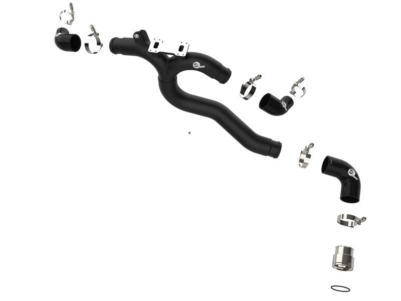 aFe Kia Stinger 18-22 V6-3.3L (tt) BladeRunner Hot Charge Pipe- Black - Torque Motorsport