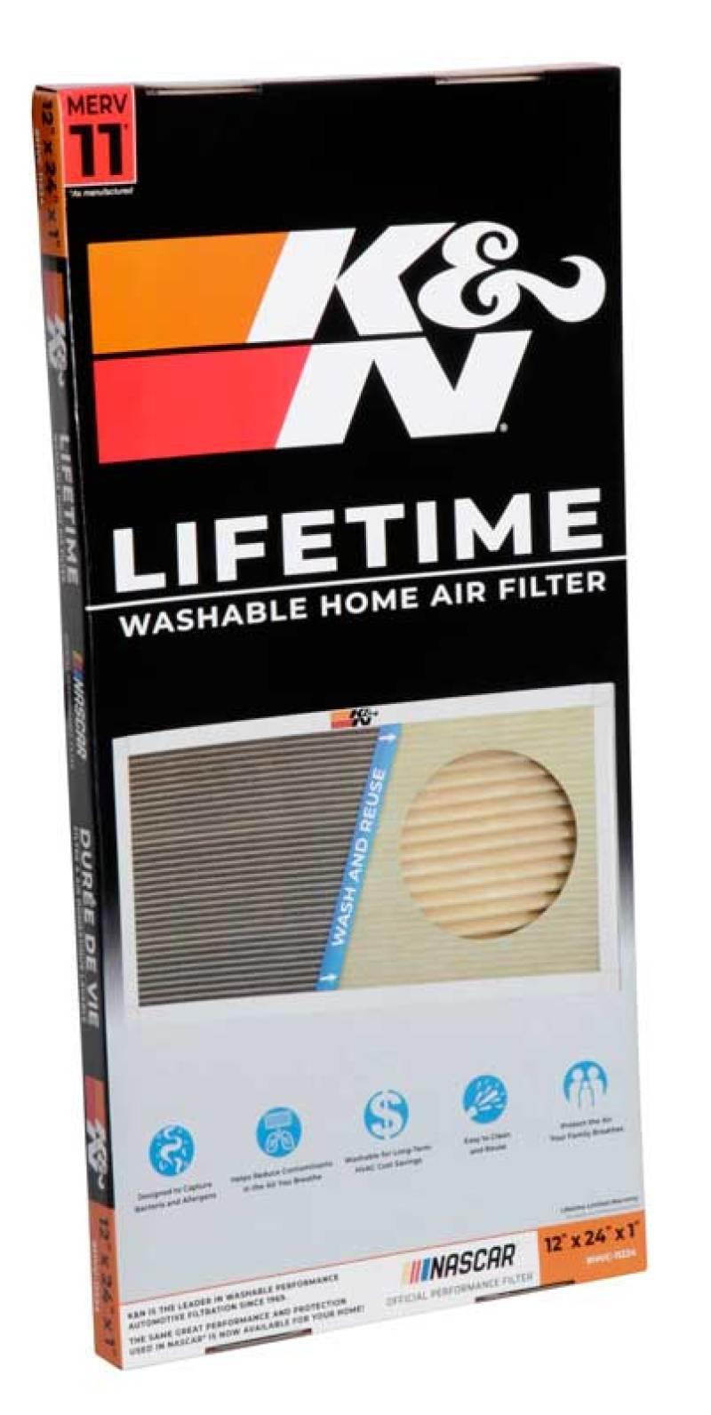 K&N HVAC Filter - 12 x 24 x 1 - Torque Motorsport