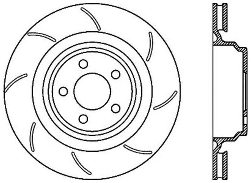 StopTech SportStop 06-09 Chrysler SRT-8 Rear Left Drilled & Slotted Rotor - Torque Motorsport