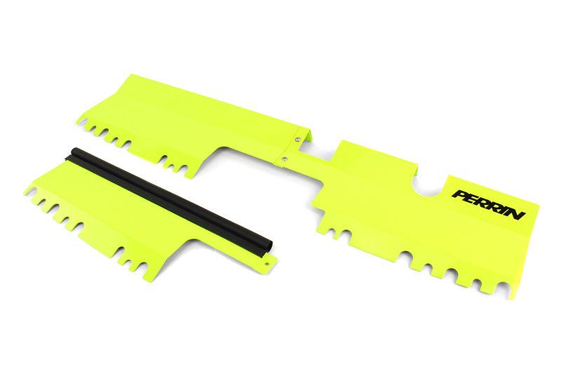 Perrin 15-21 WRX/STI Radiator Shroud (With/Without OEM Intake Scoop) - Neon Yellow - Torque Motorsport