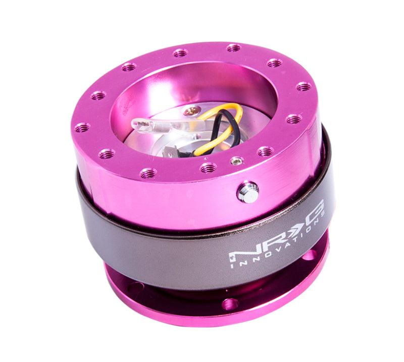 NRG Quick Release Gen 2.0 - Pink Body / Titanium Chrome Ring - Torque Motorsport