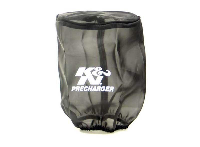 K&N Universal Precharger Round Straight Air Filter Wrap Black 5in ID x 7in Height - Torque Motorsport