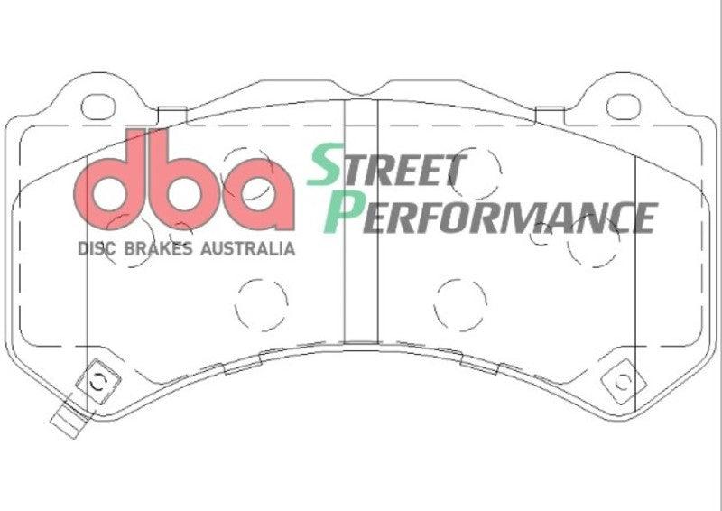 DBA 07-22 Nissan GT-R R35 Front Street Performance Brake Pad Kit - Torque Motorsport