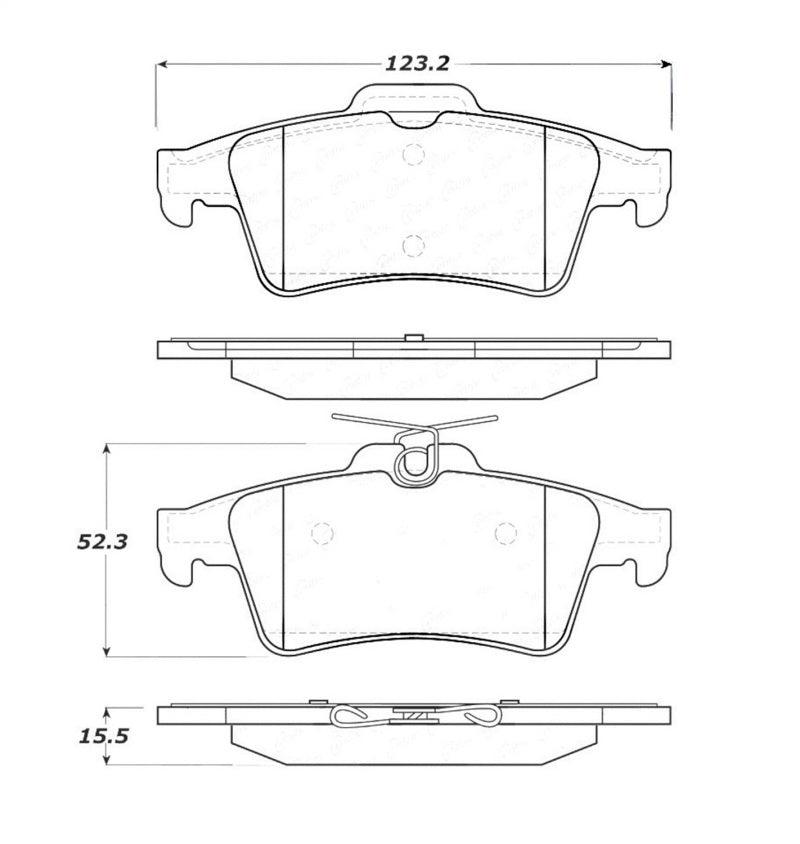 StopTech Street Touring 07-09 Mazdaspeed3 / 06-07 Mazdaspeed6 Rear Brake Pads - Torque Motorsport