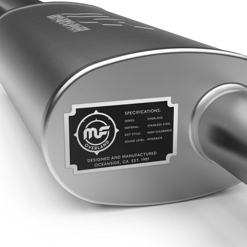 MagnaFlow 18-23 Jeep Wrangler JL 2.0L/3.6L Overland Series Axle-Back Exhaust - Torque Motorsport