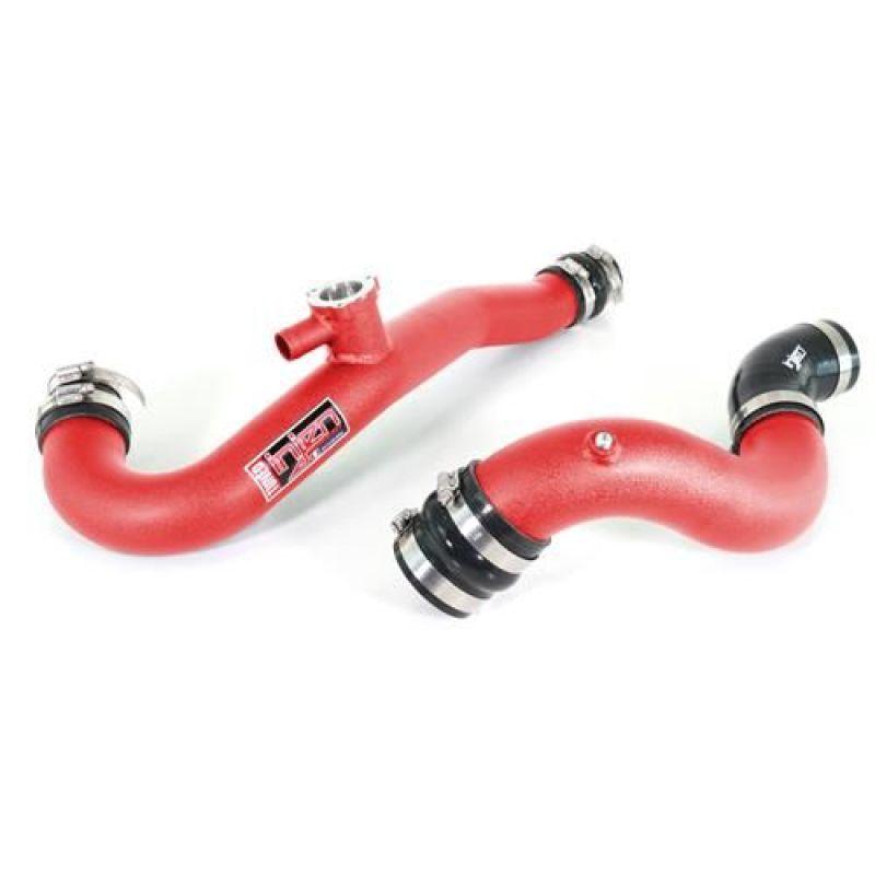 Injen 15-19 Ford Mustang 2.3L EcoBoost Aluminum Intercooler Piping Kit - Wrinkle Red - Torque Motorsport