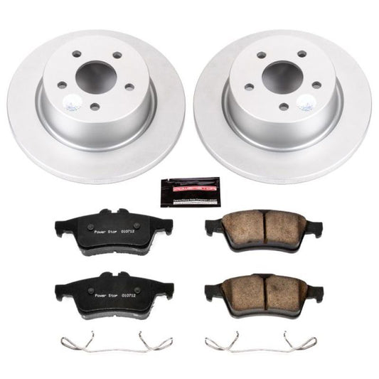 Power Stop 13-18 Ford C-Max Rear Z17 Evolution Geomet Coated Brake Kit