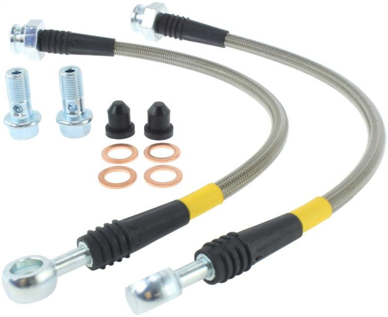 StopTech 89-98 Nissan 240SX (OE Upgrade) Stainless Steel Rear Brake Lines - Torque Motorsport