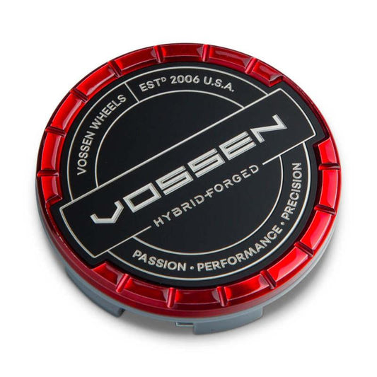 Vossen Billet Sport Cap - Large - Hybrid Forged - Vossen Red - Torque Motorsport