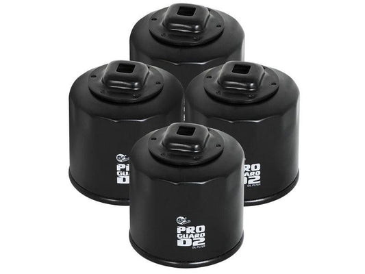 aFe Pro GUARD D2 Oil Filter 02-17 Nissan Cars L4/ 04-17 Subaru Cars H4 (4 Pack) - Torque Motorsport