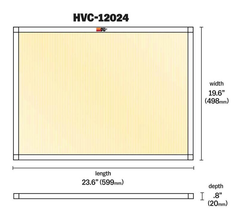 K&N HVAC Filter - 20 x 24 x 1 - Torque Motorsport