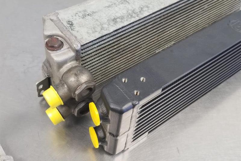 CSF Universal Dual-Pass Oil Cooler (RS Style) - M22 x 1.5 - 24in L x 5.75in H x 2.16in W - Torque Motorsport