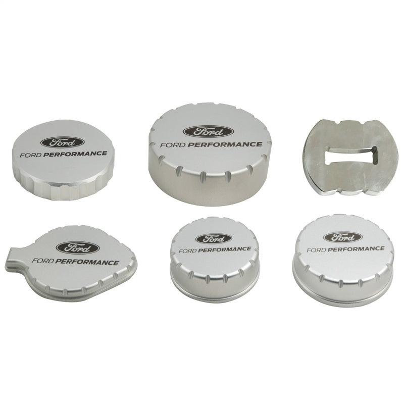 Ford Racing 15-19 Mustang 2.3L/5.0L/5.2L Aluminum Machined Engine Cap Covers - Torque Motorsport