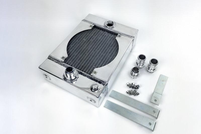 CSF Universal Drag Race / Tuck Radiator w/9in Spal Fan - 10.5in H x 10in L x 3.6in W - Torque Motorsport