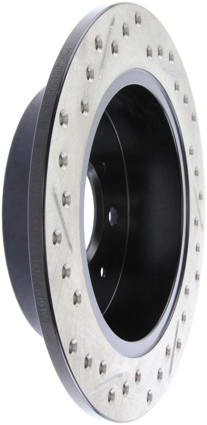 StopTech 90-96 Acura Integra / 97-01 Integra (Exc. Type R) Slotted & Drilled Left Rear Rotor - Torque Motorsport