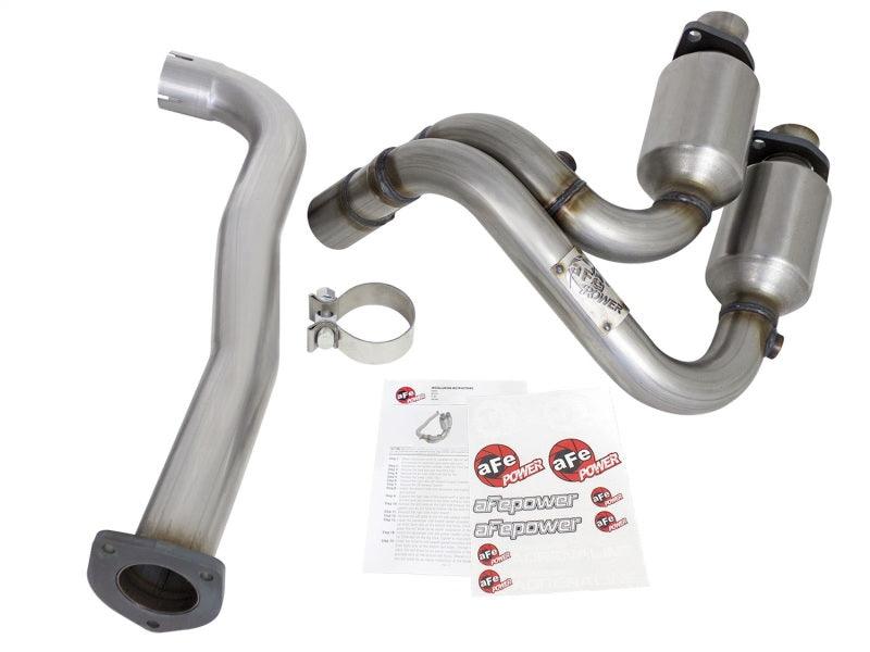 aFe Power Direct Fit Catalytic Converter Replacements Front 00-03 Jeep Wrangler (TJ) I6-4.0L - Torque Motorsport