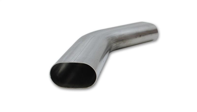 Vibrant 3in Oval (Nominal Size) T304 SS 45 deg Mandrel Bend 6in x 6in leg lengths - Torque Motorsport