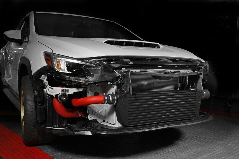 Perrin 22-23 Subaru WRX Front Mount Intercooler Kit (Red Tubes & Black Core) - Torque Motorsport