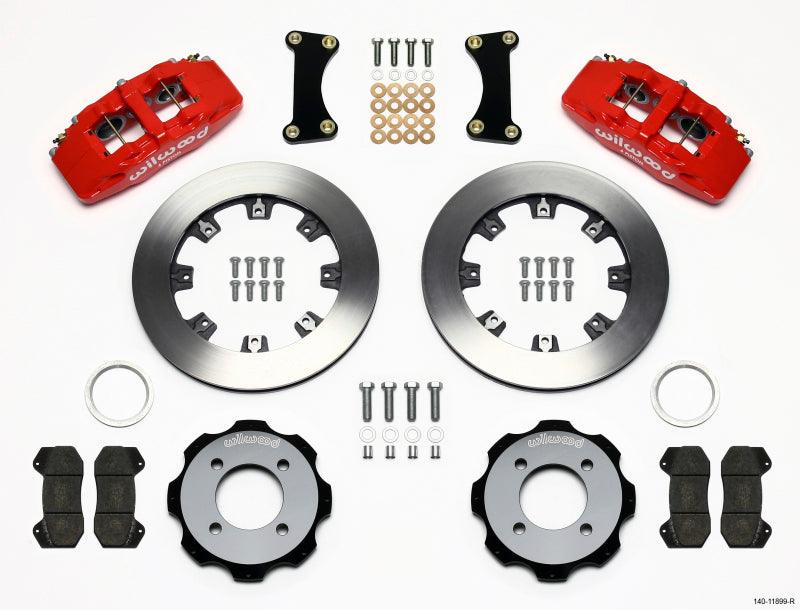 Wilwood Dynapro 6 Front Hat Kit 12.19in Red 2011 Fiesta - Torque Motorsport