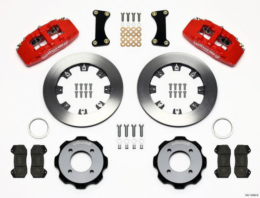 Wilwood Dynapro 6 Front Hat Kit 12.19in Red 2011 Fiesta - Torque Motorsport