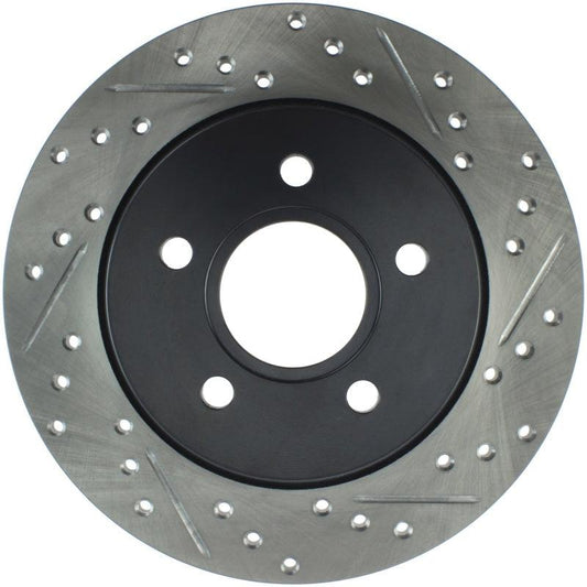 StopTech 12-15 Ford Focus w/ Rear Disc Brakes Rear Left Slotted & Drilled Rotor - Torque Motorsport